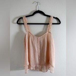 Abercrombie & Fitch champagne pink tank